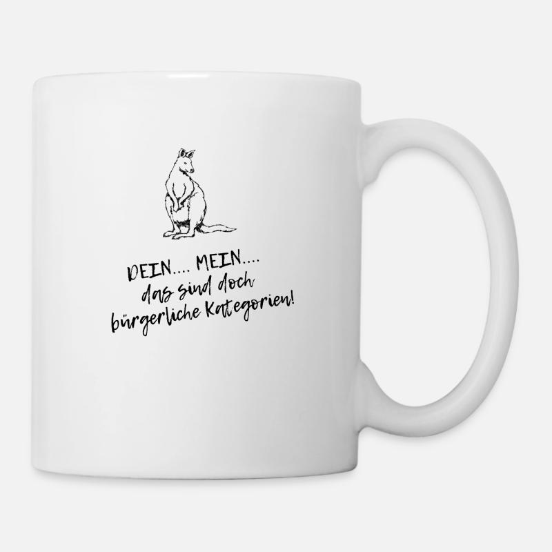 Bürgerliche Begriffe - Das Kängeru - Tasse - Weiß