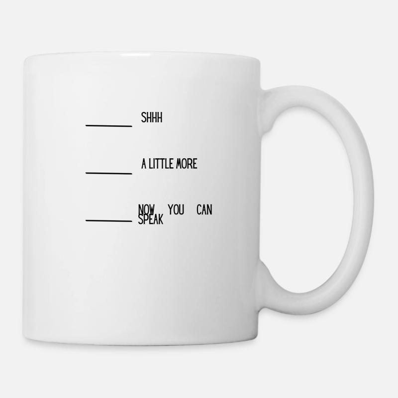 Wait for the Coffee - Tasse - Weiß