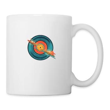 Retro Disc - Tasse - Weiß - Rechts