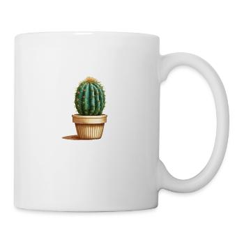 Cactus in pot - Mug - white - Right