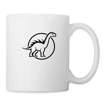 Dino Dinosaurier Dinosaurs Paläontologie - Tasse - Weiß - Rechts