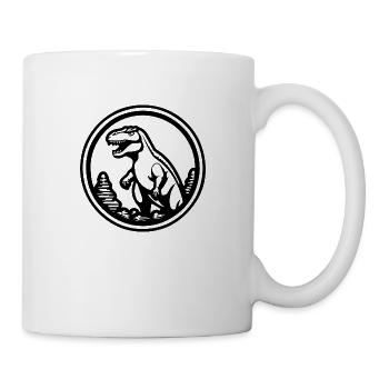 Dino Dinosaurier Dinosaurs Paläontologie - Tasse - Weiß - Rechts