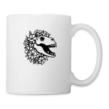 Dino Dinosaurier Dinosaurs Paläontologie - Tasse - Weiß - Rechts