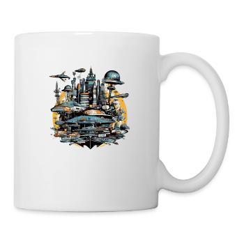 Mava futuristic city - Mug - white - Right