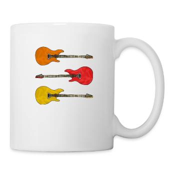 Gitarren - Tasse - Weiß - Rechts