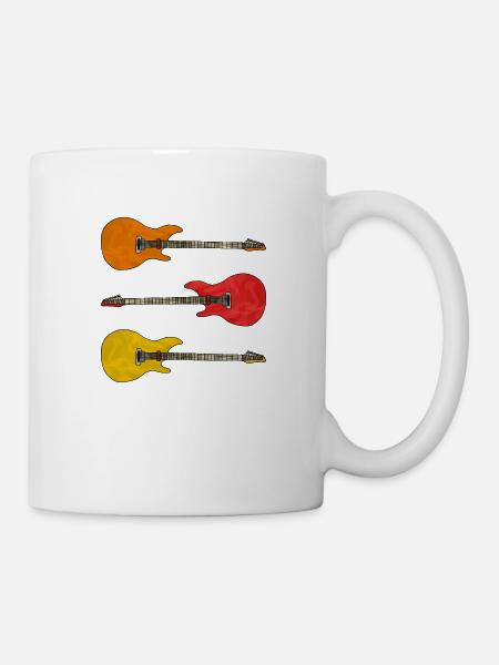 Gitarren - Tasse - Weiß