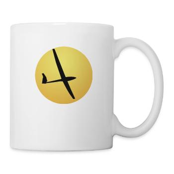 Segelflugzeug - Tasse - Weiß - Rechts