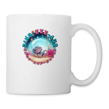 Dino-ZZZ-aur #3Einschlafen mit Dinosauriern - Tasse - Weiß - Rechts