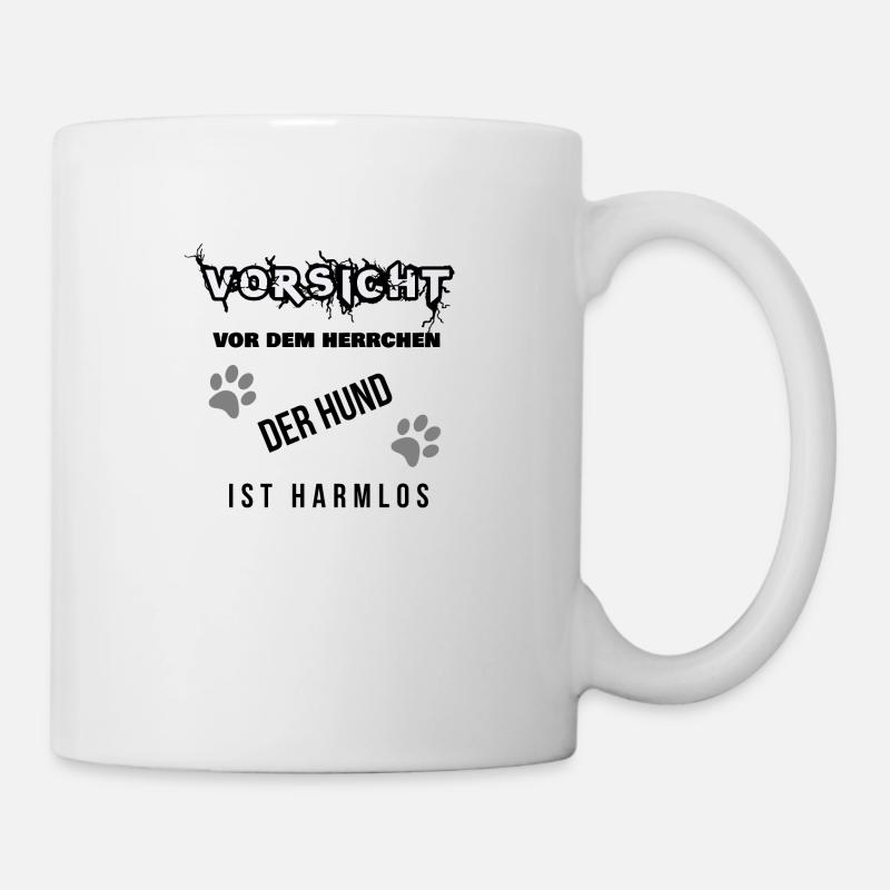 VORSICHT VOR DEM HERRCHEN - Tasse - Weiß