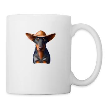 Doberman dresseur chien Doberman chiot Doberman - Mug blanc - blanc - Droite