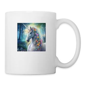 LA LICORNE PORTRAIT FÉÉRIQUE - Mug blanc - blanc - Droite