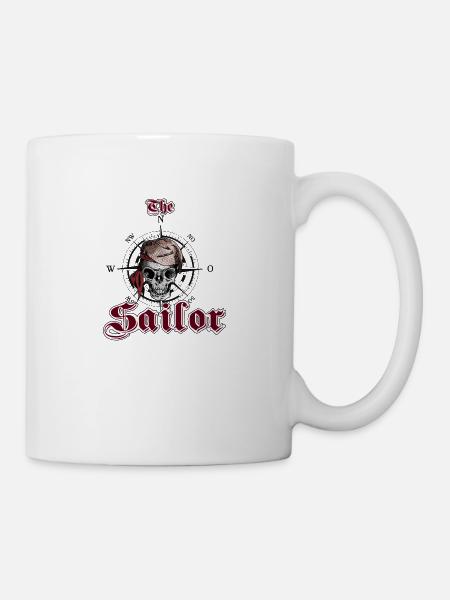 Sailor Skull - Tasse - Weiß