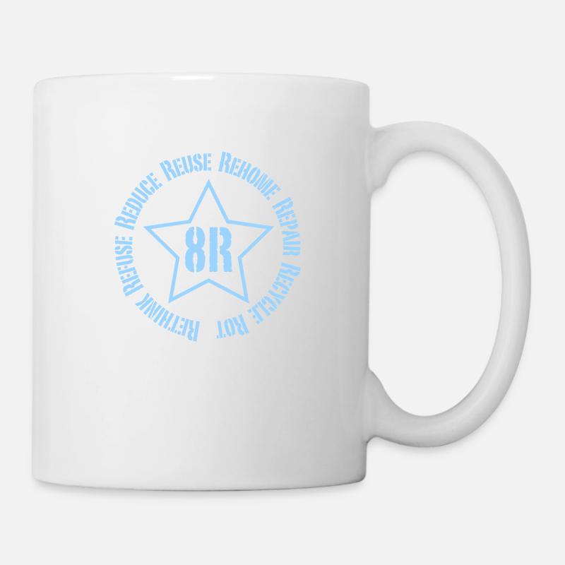 Éco recyclage - Mug blanc - blanc