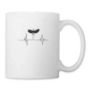 Mein Herz Schlägt BBQ - Tasse - Weiß - Rechts
