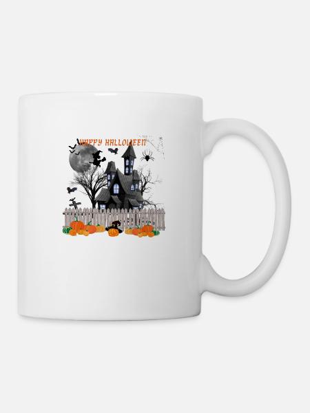 Halloween Bekleidung, Süßes oder saures, Halloween - Tasse - Weiß