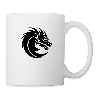 Drache Drachen Fantasie Mythologie - Tasse - Weiß - Rechts