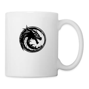 Drache Drachen Fantasie Mythologie - Tasse - Weiß - Rechts
