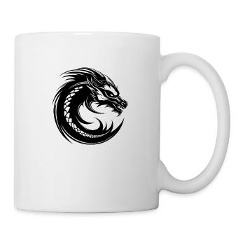 Drache Drachen Fantasie Mythologie - Tasse - Weiß - Rechts