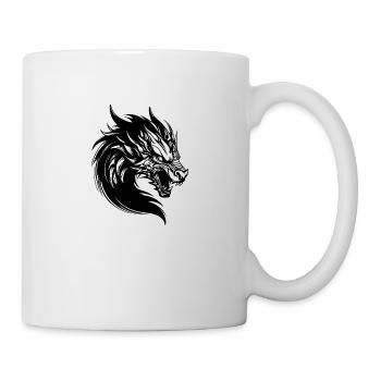Drache Drachen Fantasie Mythologie - Tasse - Weiß - Rechts