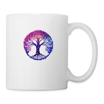 Arbre de vie Arbre de vie Yoga Méditation - Mug blanc - blanc - Droite
