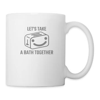 lets take a bath together - Mug - white - Right