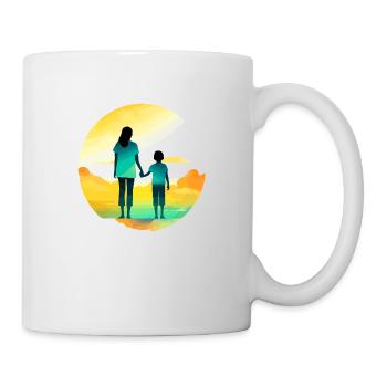 Mom and her boy - Mug - white - Right