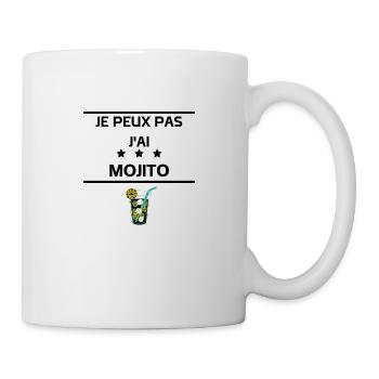 je peux pas j'ai mojito - Mug blanc - blanc - Droite