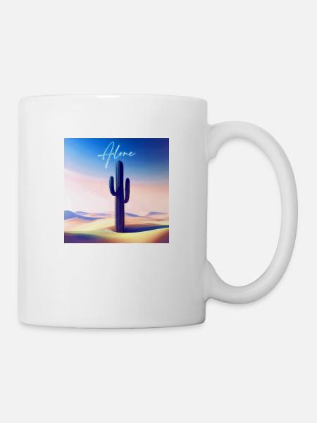 Alone cactus - Mug blanc - blanc