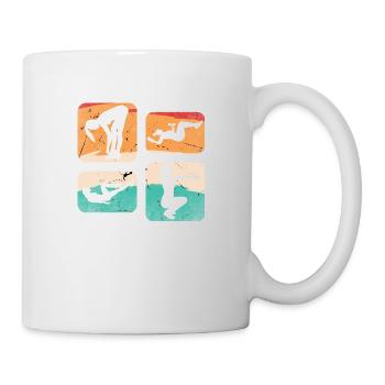 Retro sports fitness - Mug - white - Right