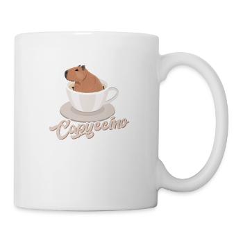 Capyccino Capybara Amoureux des animaux - Mug blanc - blanc - Droite