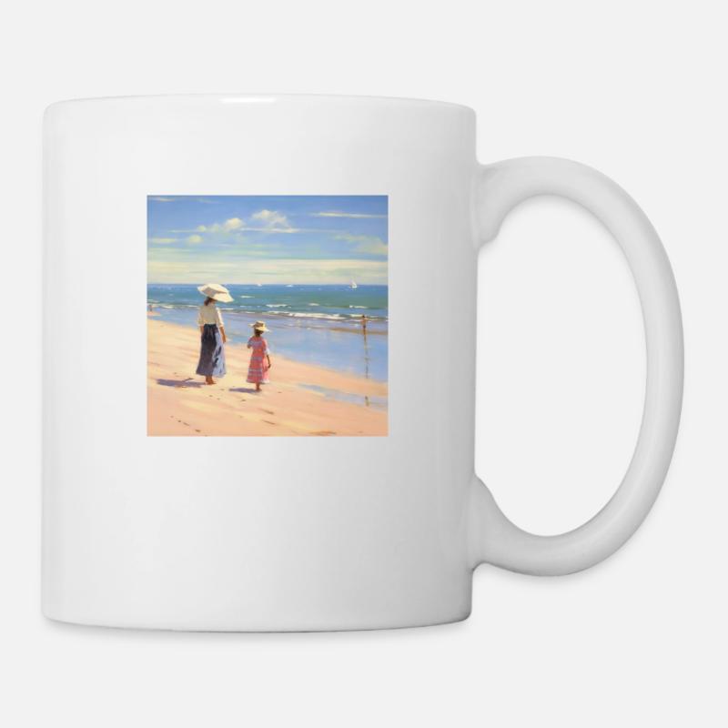 Seaside Stroll - Mug - white