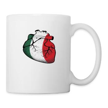 Italian Heart - Tasse - Weiß - Rechts