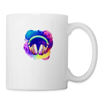 Headphones Singer Listen to music Singing Musicians Gamer - Mug - white - Right
