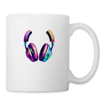 Kopfhörer Gamer Sänger Musik hören Gesang Musiker - Tasse - Weiß - Rechts