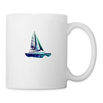 voilier voilier voilier voilier voilier voilier - Mug blanc - blanc - Droite