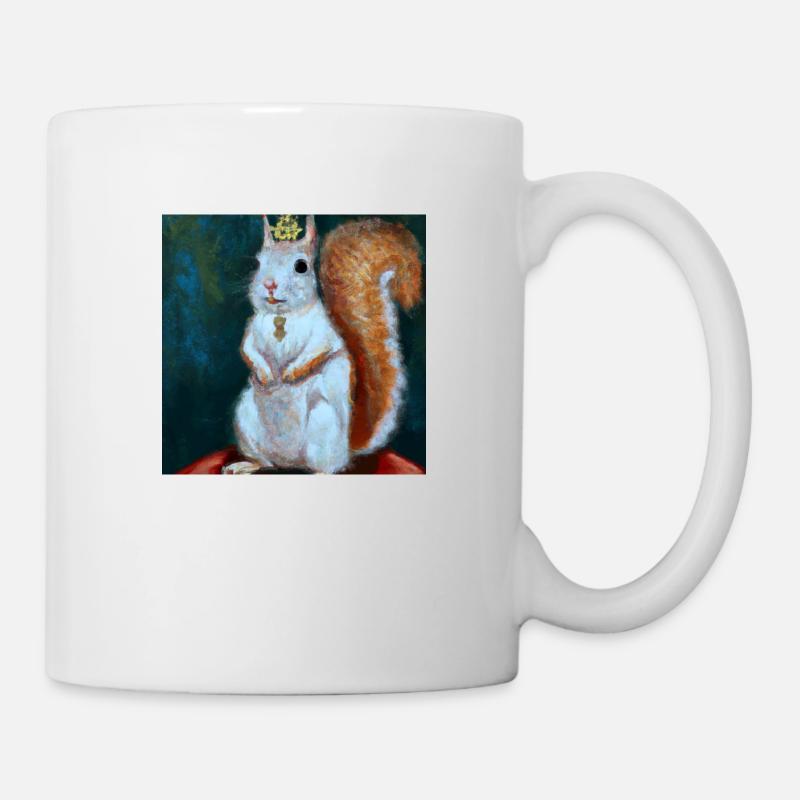 Die Eichhörnchen Königin - Tasse - Weiß