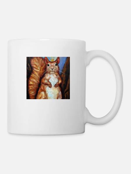 Das königliche Eichhörnchen - Tasse - Weiß