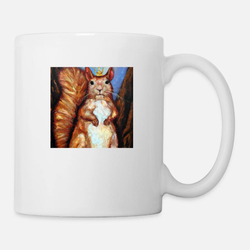 Das königliche Eichhörnchen - Tasse - Weiß