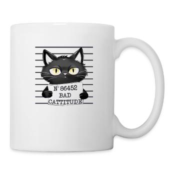 Bad Cattitude - Tasse - Weiß - Rechts