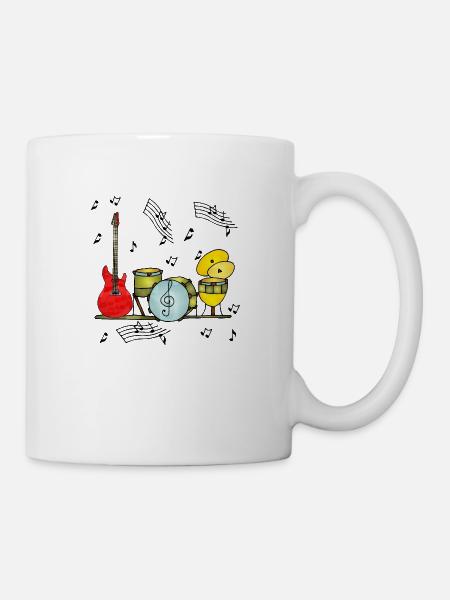 Instruments de musique - Mug blanc - blanc