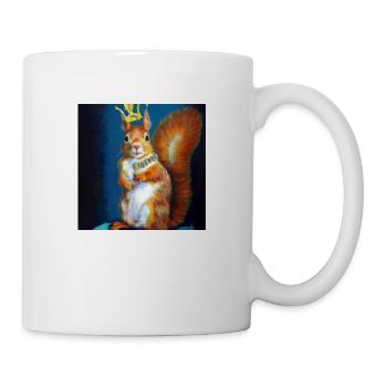 Königin Eichhörnchen - Tasse - Weiß - Rechts