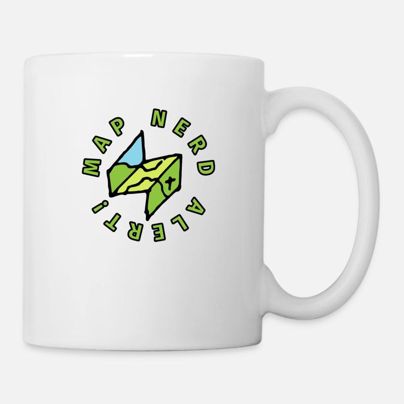 Carte Alerte Nerd - Mug blanc - blanc