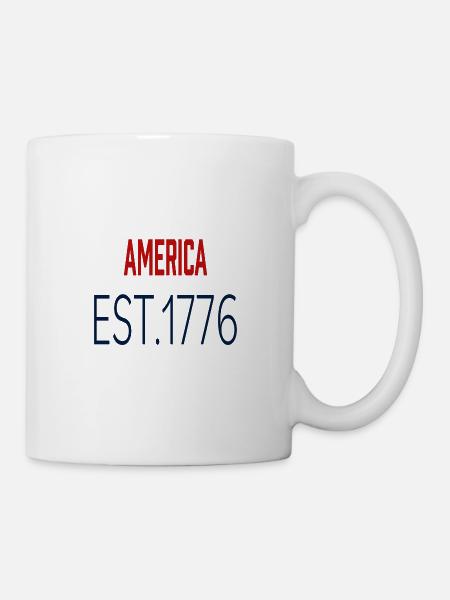 America EST. 1776 - Tasse - Weiß