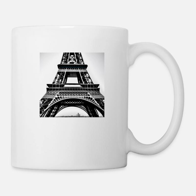Elégance éternelle - Tour Eiffel à Paris - Mug blanc - blanc