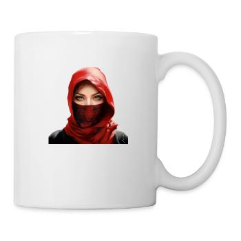 Arabisches Mädchen mit Palituch - Tasse - Weiß - Rechts