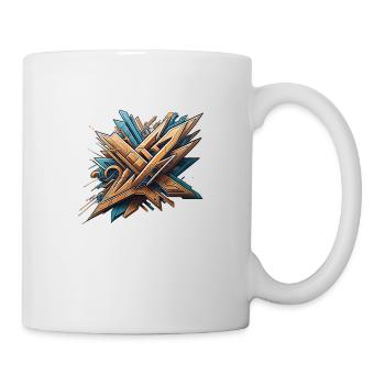 Conception de graffitis fous cool - Mug blanc - blanc - Droite