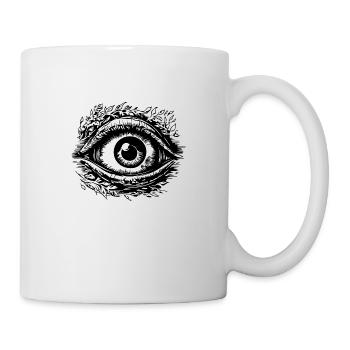 Auge Augen Augenarzt - Tasse - Weiß - Rechts