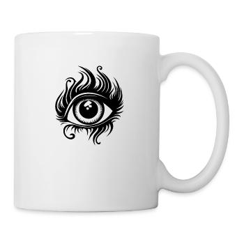 Auge Augen Augenarzt - Tasse - Weiß - Rechts