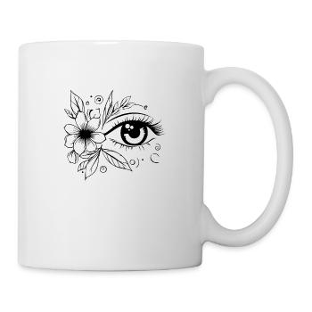 Auge Augen Augenarzt - Tasse - Weiß - Rechts