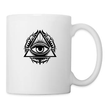 Auge Augen Augenarzt - Tasse - Weiß - Rechts